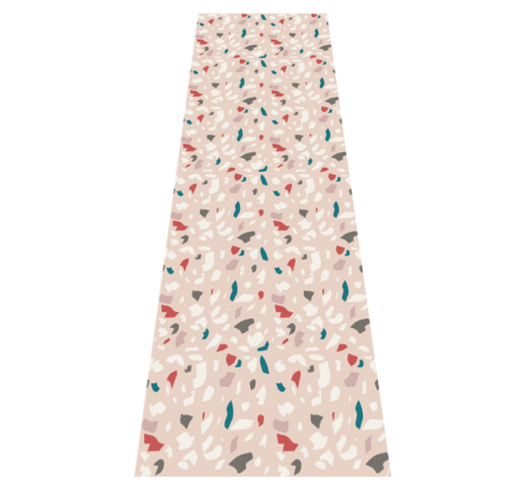 卧室乙烯基地毯采用水磨石效果图案 - TenStickers