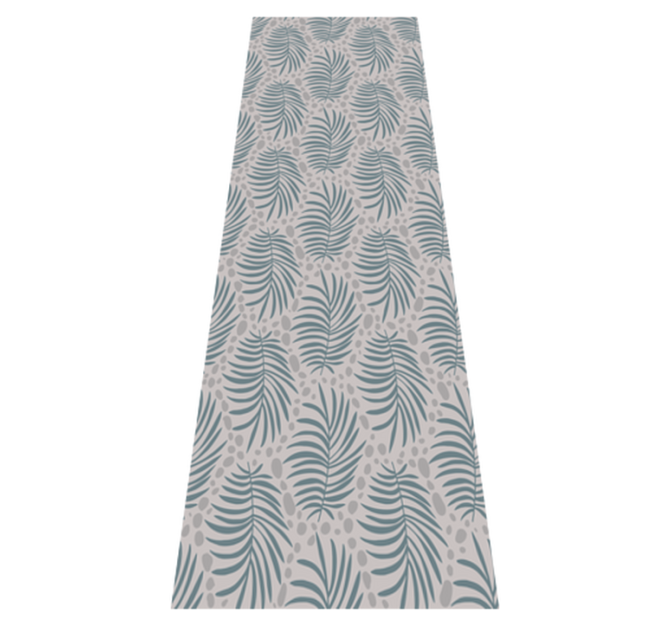 卧室乙烯基地毯热带蓝汉普顿图案 - TenStickers