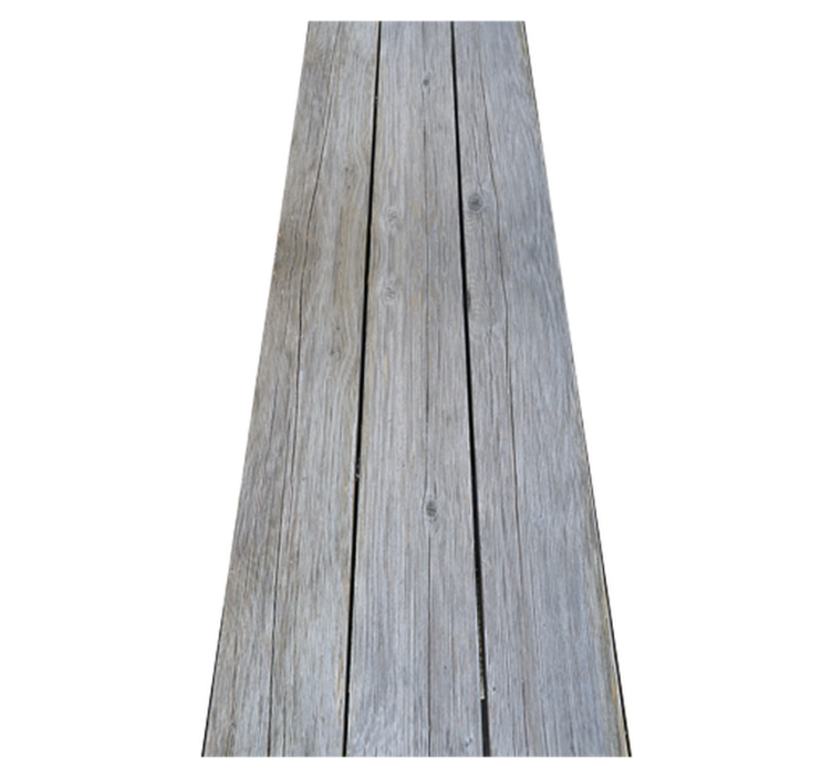 卧室乙烯基地毯呈现北欧风格灰色原木 - TenStickers