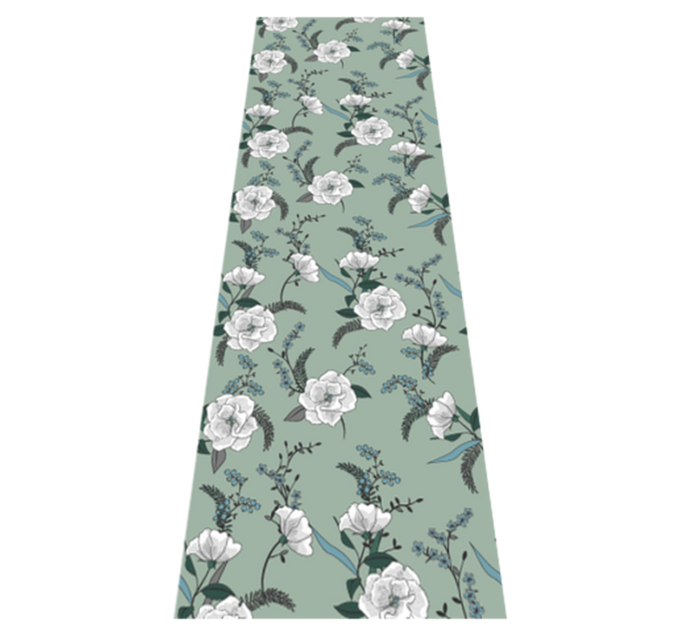 卧室乙烯基地毯美丽的白色玉兰树 - TenStickers