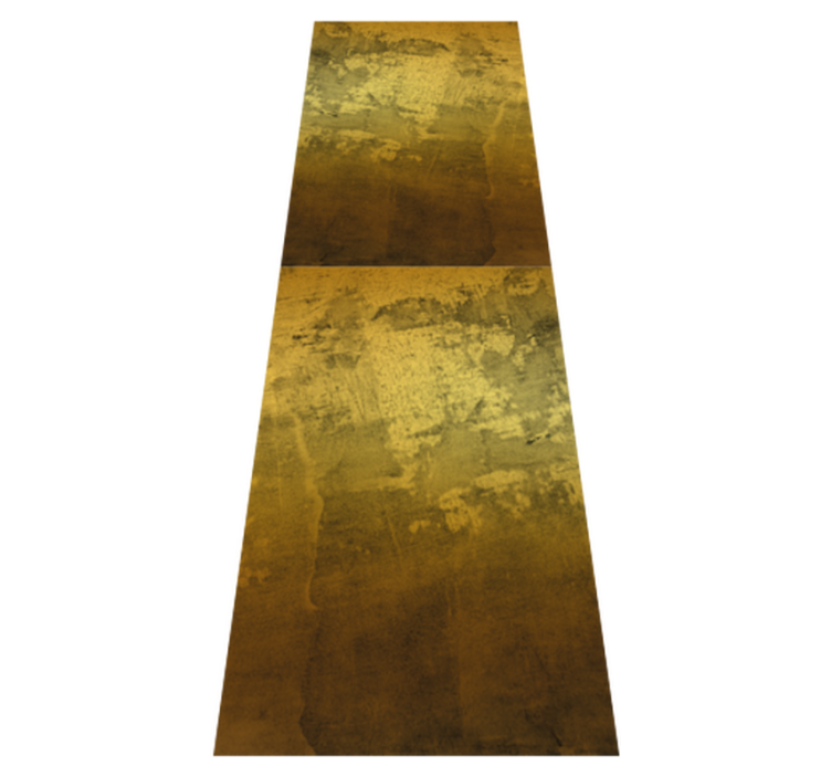 卧室乙烯基地毯复古金色重叠图案 - TenStickers