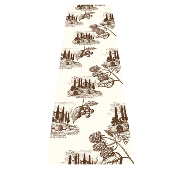 卧室乙烯基地毯法式乡村生活图案 - TenStickers