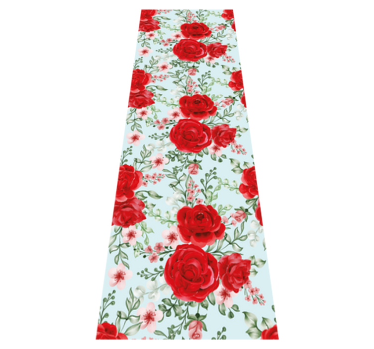 卧室乙烯基地毯呈现复古花卉风格 - TenStickers