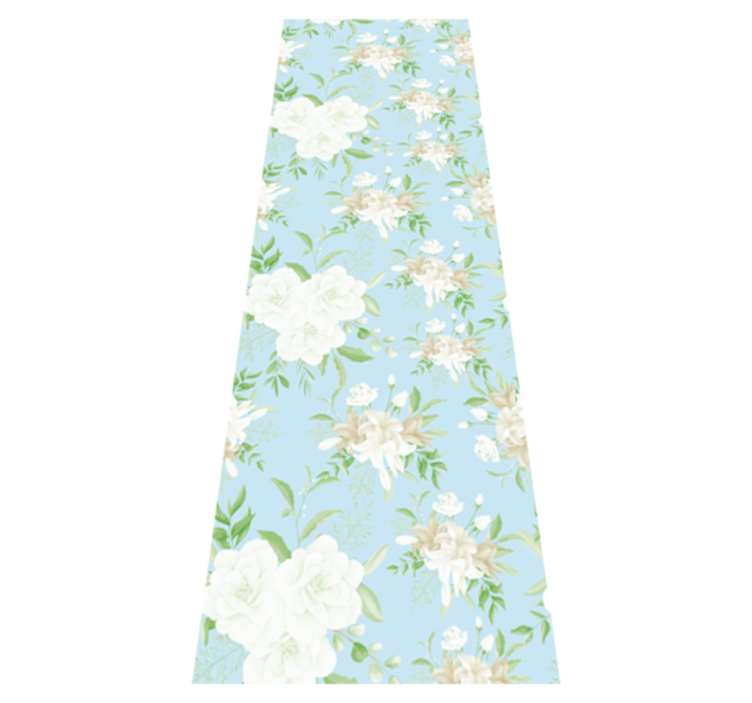 卧室乙烯基地毯带野生花卉复古风格 - TenStickers