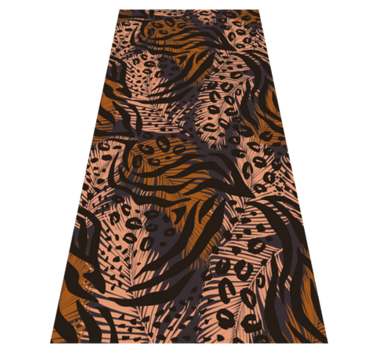 卧室乙烯基地毯，非洲风格抽象彩色设计 - TenStickers