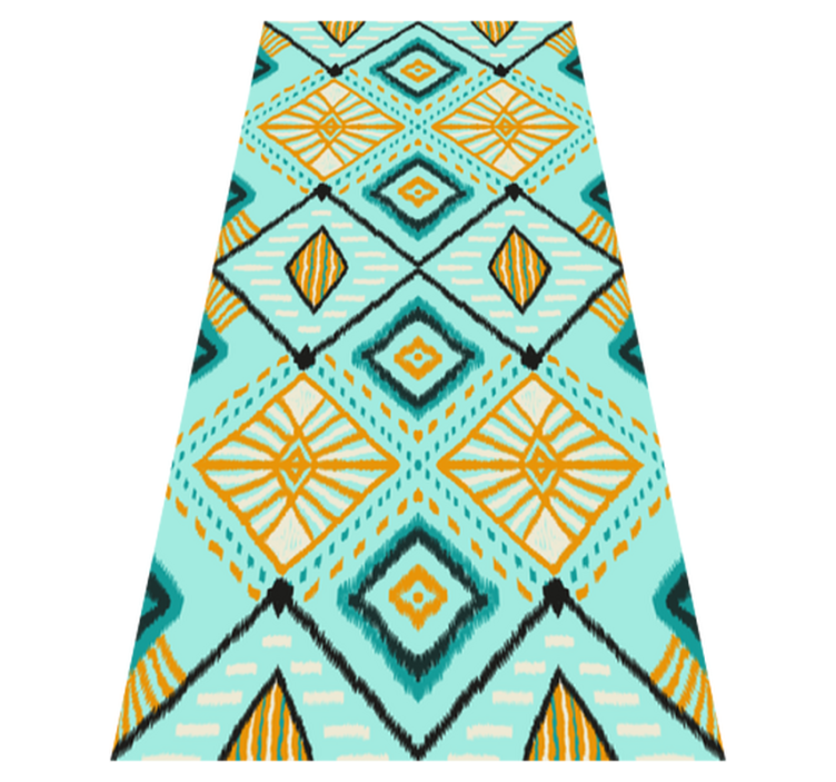 卧室乙烯基地毯非洲风格抽象几何设计 - TenStickers