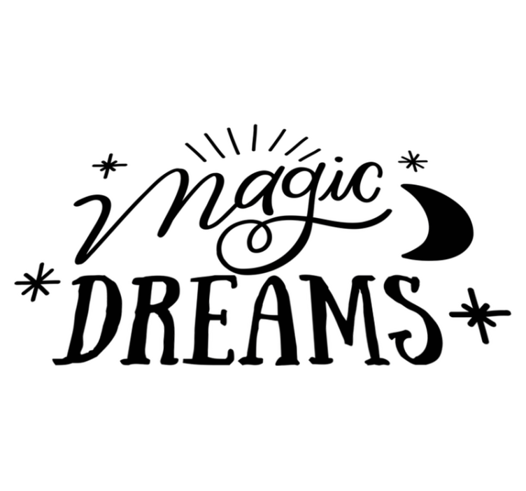 卧室乙烯基地毯梦幻魔法 - TenStickers