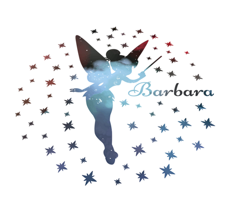 乙烯基地毯名称 可定制的仙女剪影 - TenStickers