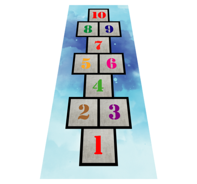 乙烯基地毯游戏 跳房子的乐趣 - TenStickers