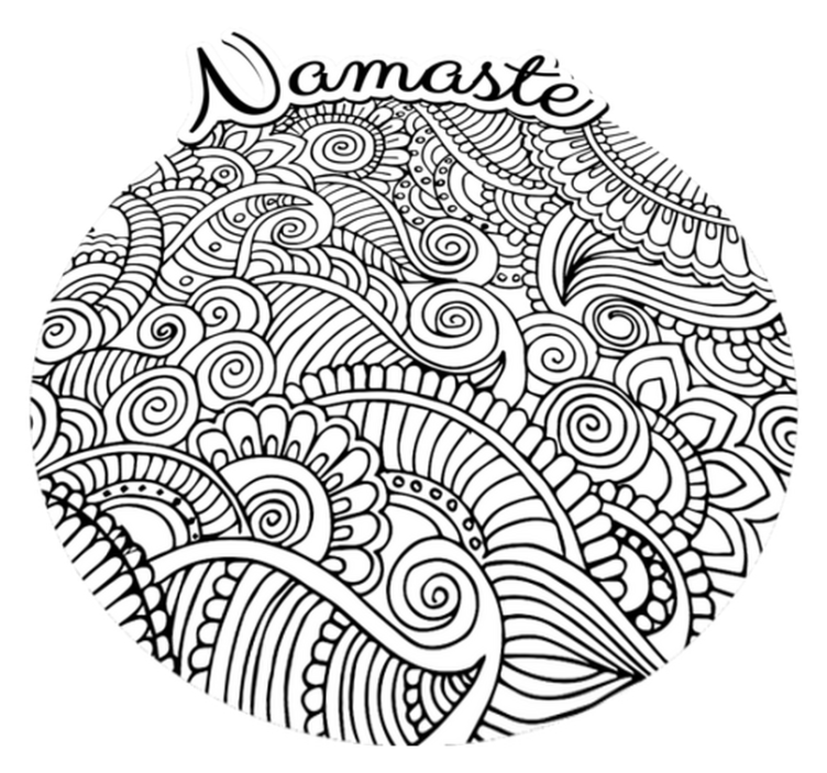 乙烯基地毯 合十曼荼罗 - TenStickers