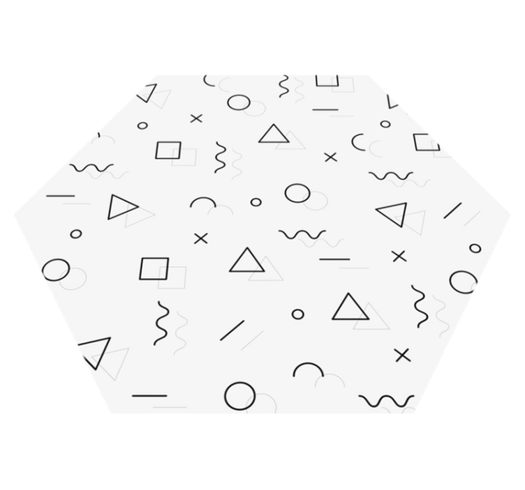 乙烯基地毯几何 抽象几何 - TenStickers