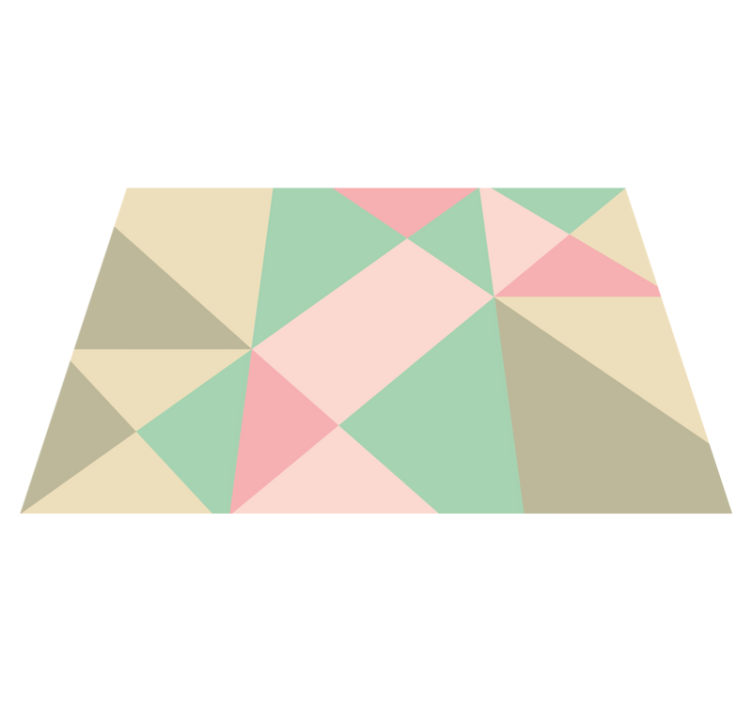 乙烯基地毯几何 几何色块 - TenStickers