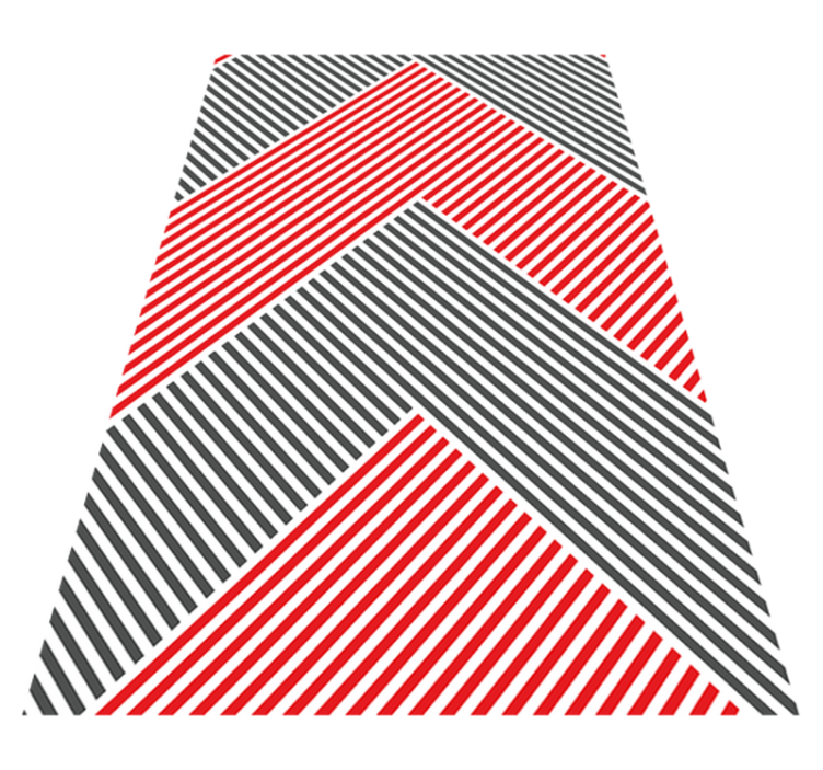 乙烯基地毯条纹 人字形条纹图案 - TenStickers