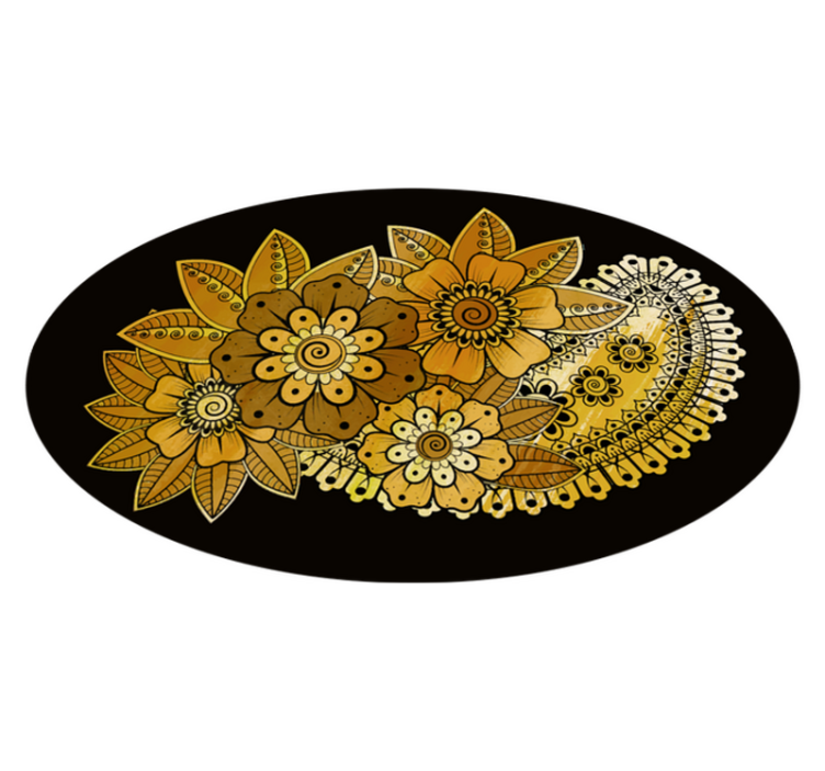 乙烯基地毯 曼陀罗细节 - TenStickers