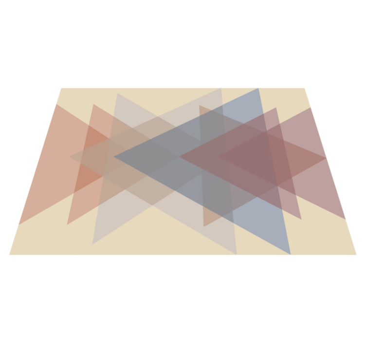 乙烯基地毯几何 几何重叠 - TenStickers