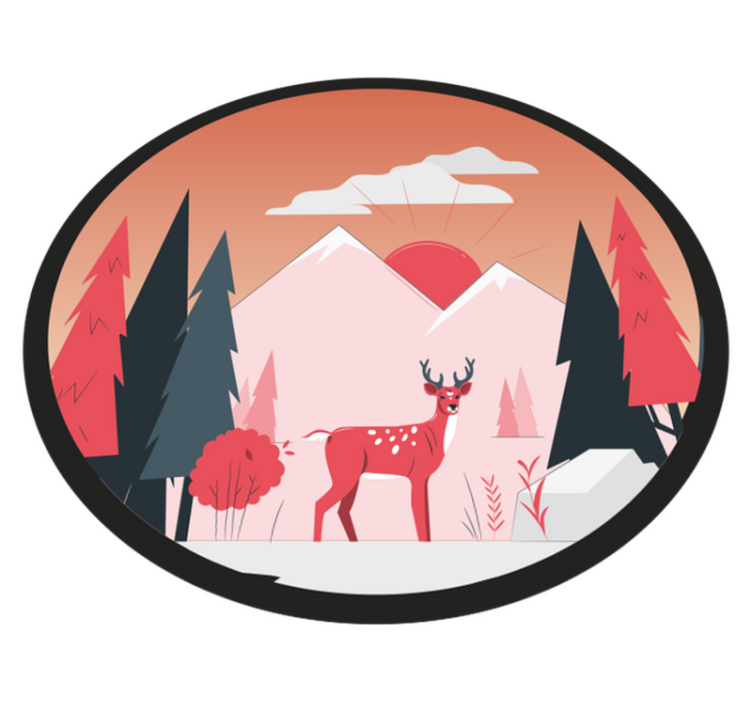 乙烯基地毯特性与宁静荒野景观 - TenStickers