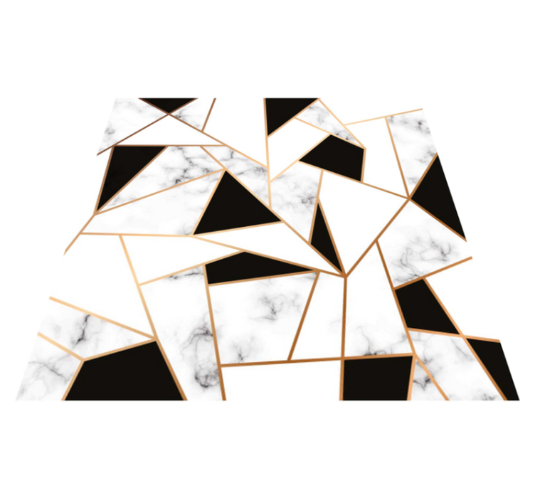 大理石乙烯基地毯几何设计 - TenStickers