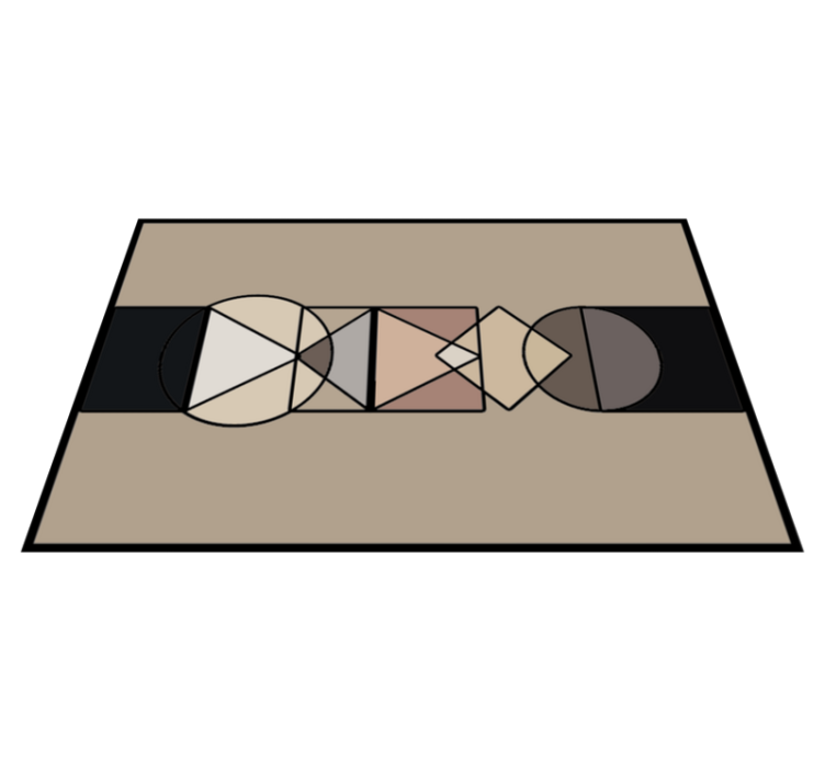 乙烯基地毯几何 抽象几何 - TenStickers