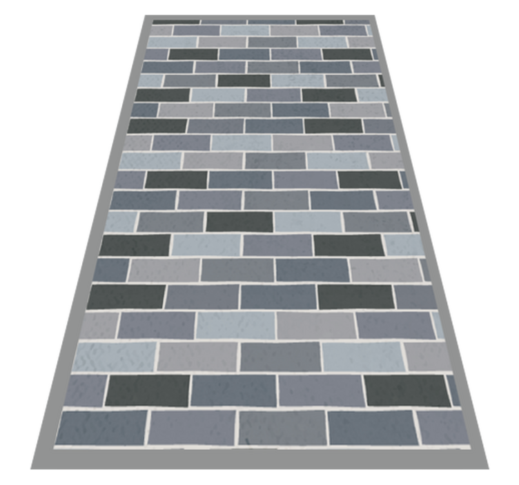 乙烯基地毯砖砌图案 - TenStickers