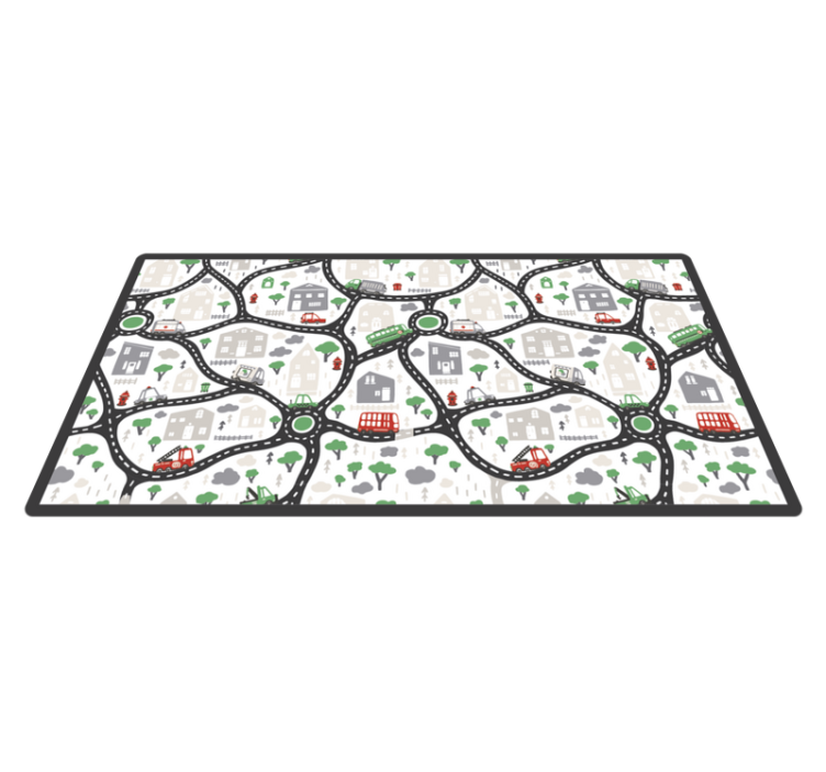 乙烯基地毯道路 城市游乐道路 - TenStickers