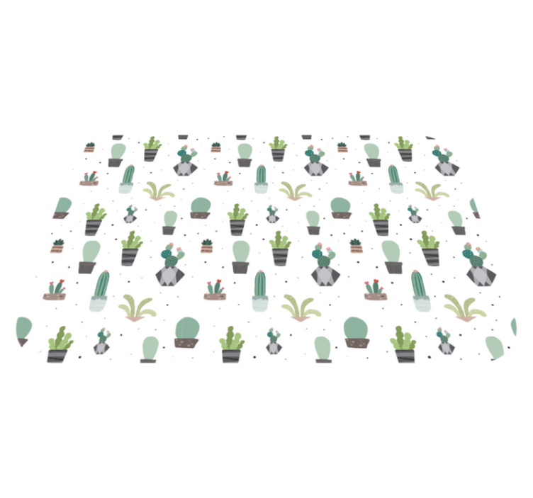 容器中的乙烯地毯仙人掌 - TenStickers