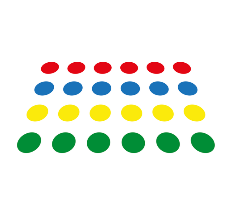 乙烯基地毯游戏 圆形图案 - TenStickers