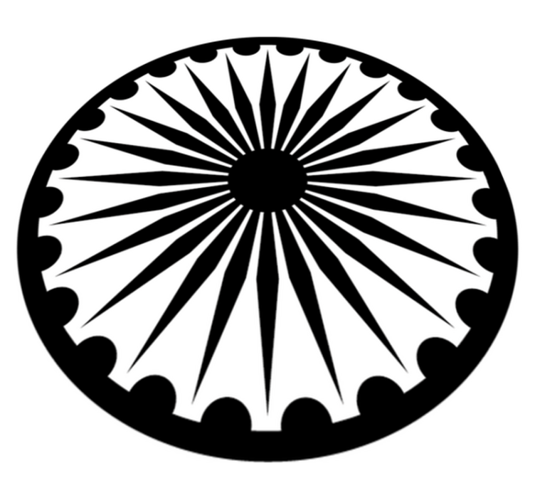 乙烯基地毯 单色曼陀罗 - TenStickers