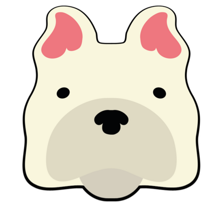 乙烯基地毯动物 可爱的狗狗装饰 - TenStickers