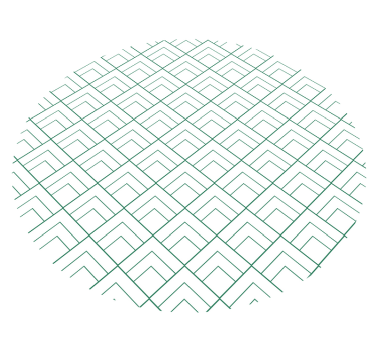 乙烯基地毯几何 几何线条叠加 - TenStickers