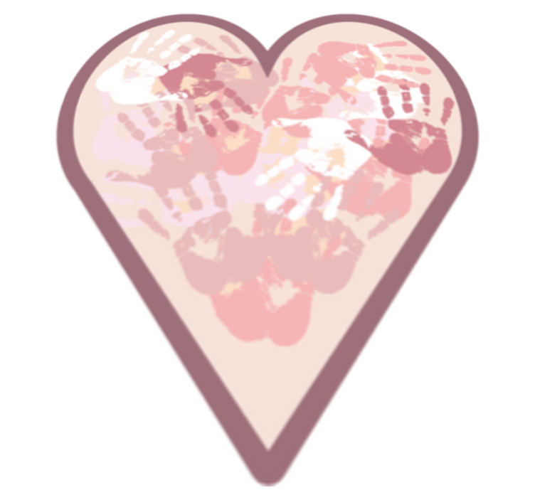 乙烯基地毯名称 個人化的心 - TenStickers