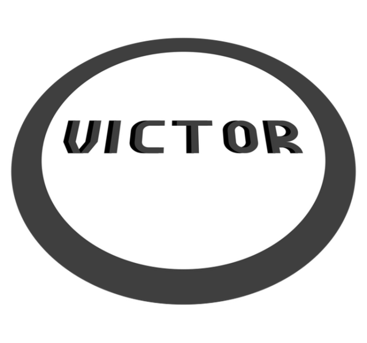 乙烯基地毯名称 个性化字母组合 - TenStickers