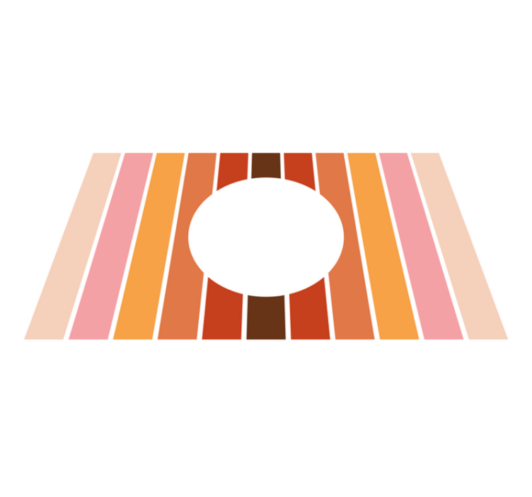 乙烯基地毯条纹 几何条纹设计 - TenStickers