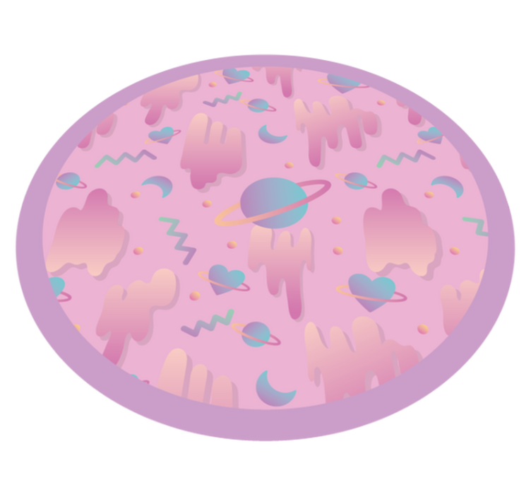 乙烯基地毯托儿所 行星游戏时间 - TenStickers