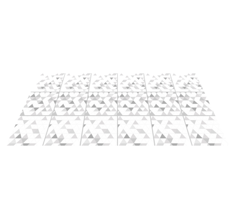 乙烯基地毯几何三角灰色图案 - TenStickers