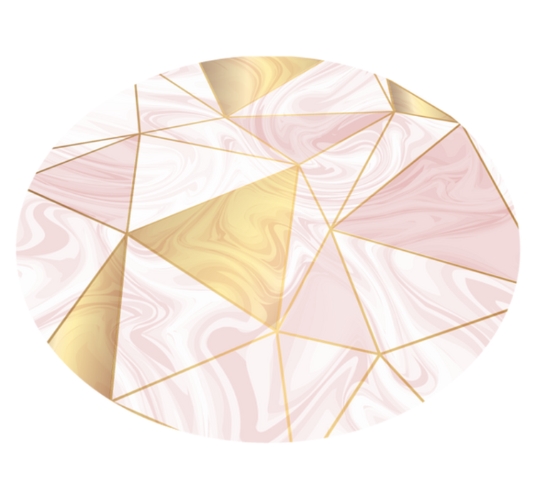 乙烯基地毯几何 几何大理石构图 - TenStickers