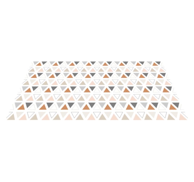 北欧三角几何乙烯基地毯 - TenStickers