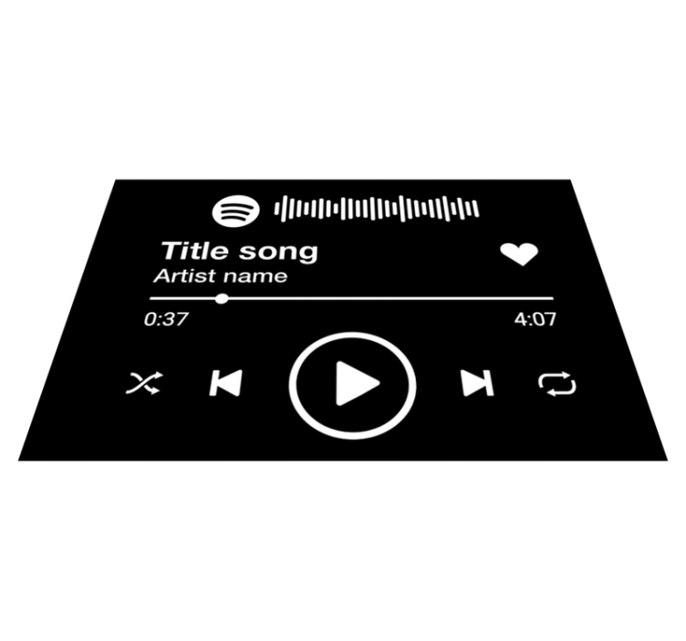 乙烯基地毯名称 个性化音乐界面 - TenStickers