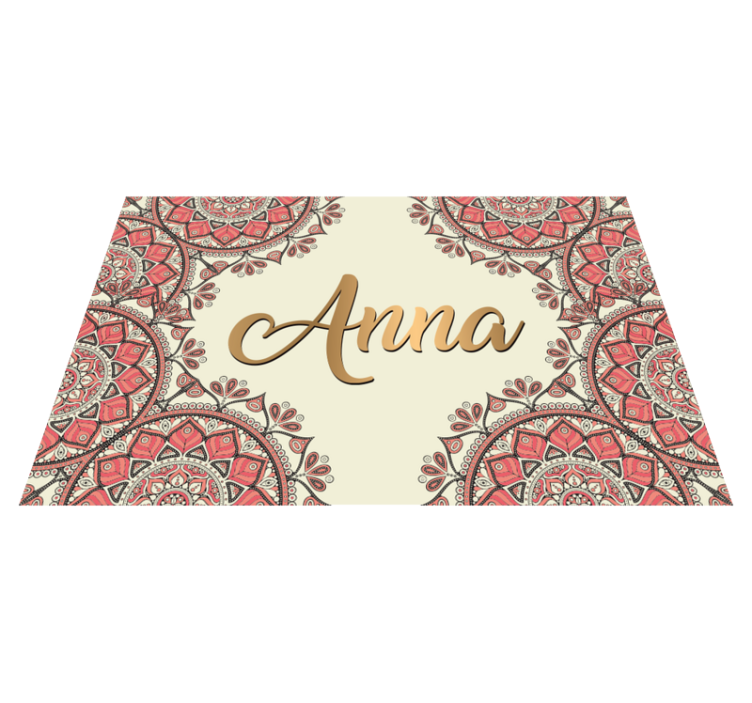 乙烯基地毯名称 定制曼陀罗 - TenStickers