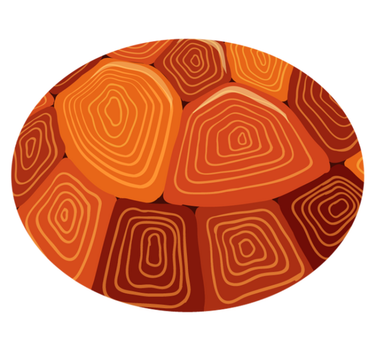 乙烯基地毯质地 有机轮廓 - TenStickers