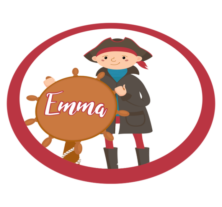 乙烯基地毯名称 海盗可定制 - TenStickers