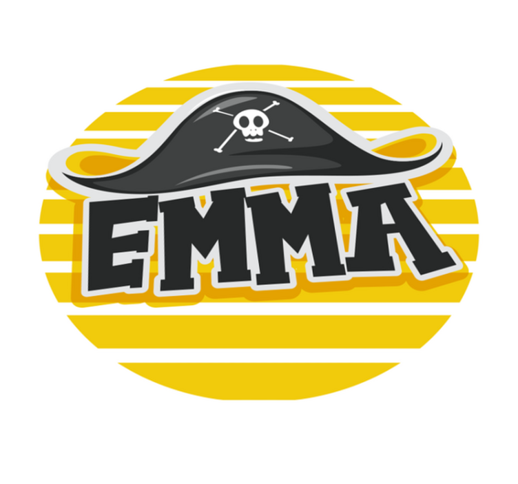 乙烯基地毯名称 海盗主题 - TenStickers