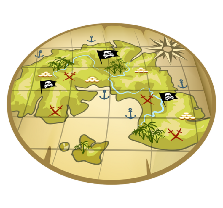 乙烯基地毯游戏 寻宝冒险 - TenStickers