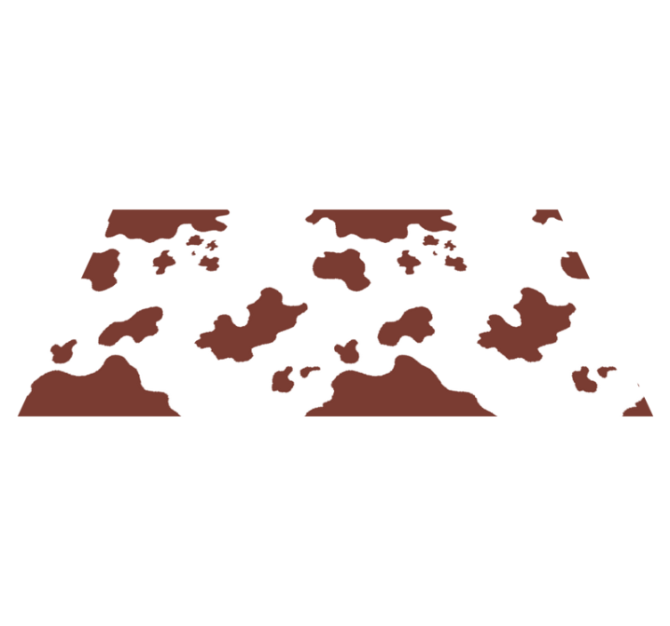 乙烯基地毯动物印花 牛皮斑点 - TenStickers