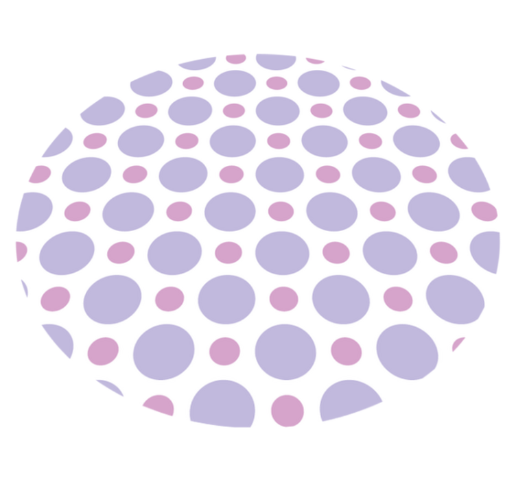 乙烯基地毯条纹 圆点图案 - TenStickers