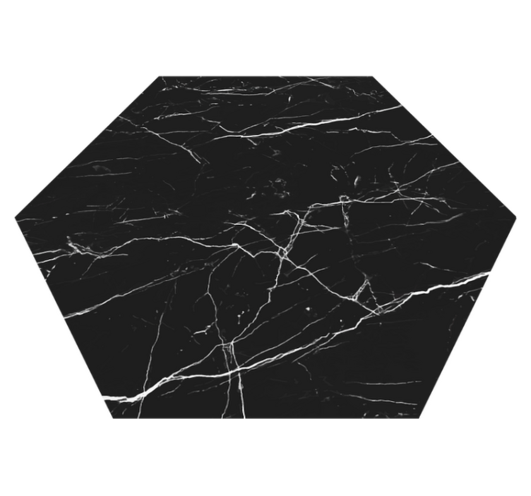 大理石乙烯基地毯六边形设计 - TenStickers