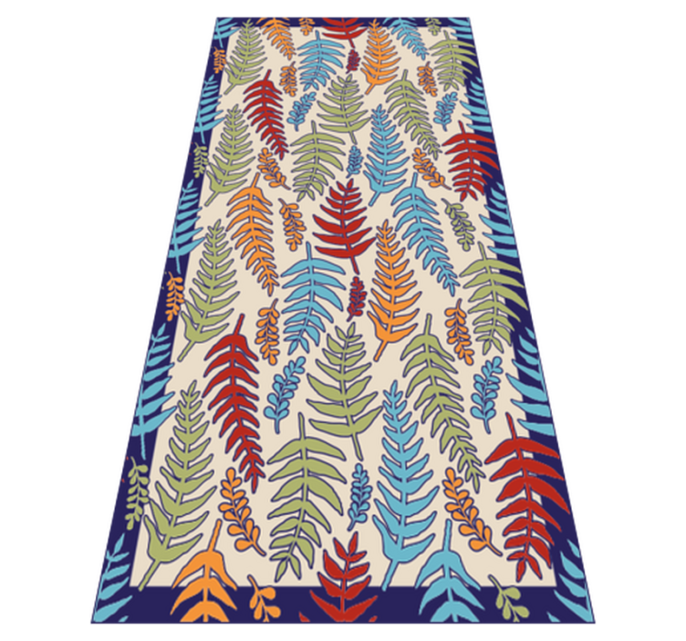 乙烯基花草地毯 植物条纹 - TenStickers