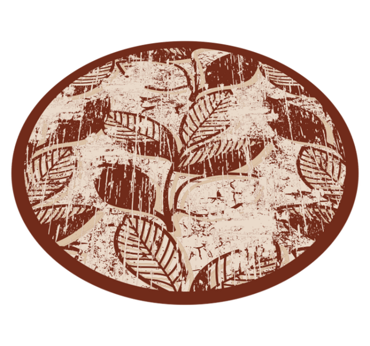 乙烯基地毯特性时尚叶子图案 - TenStickers