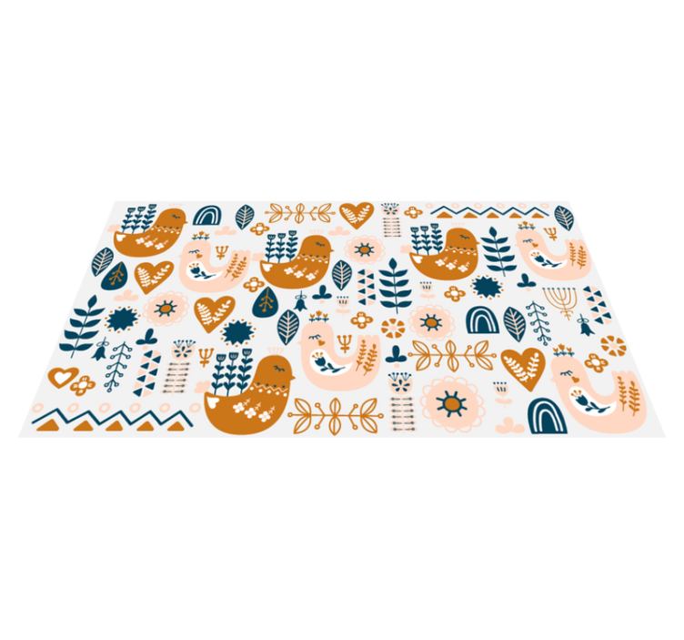 乙烯基地毯 儿童 有趣的育儿室图案 - TenStickers