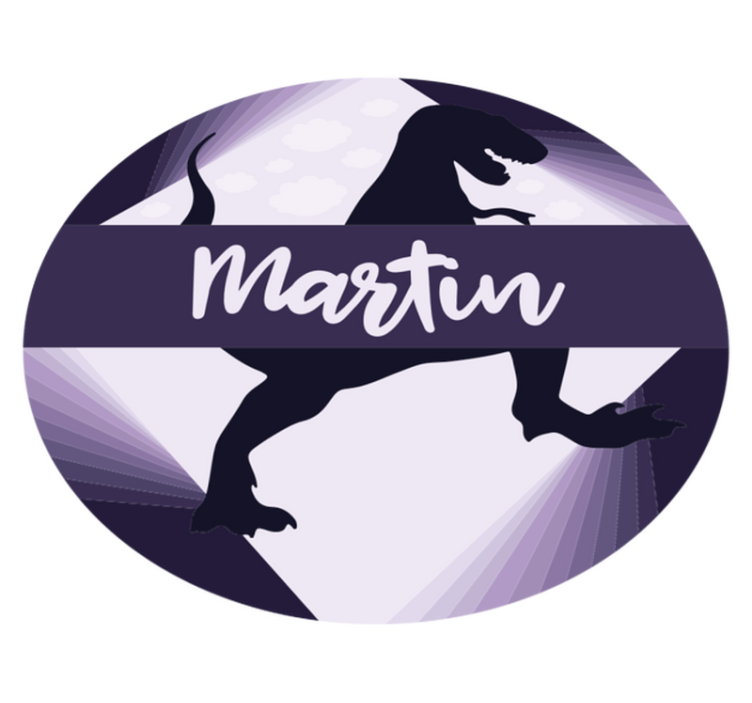 乙烯基地毯恐龙名字款 - TenStickers