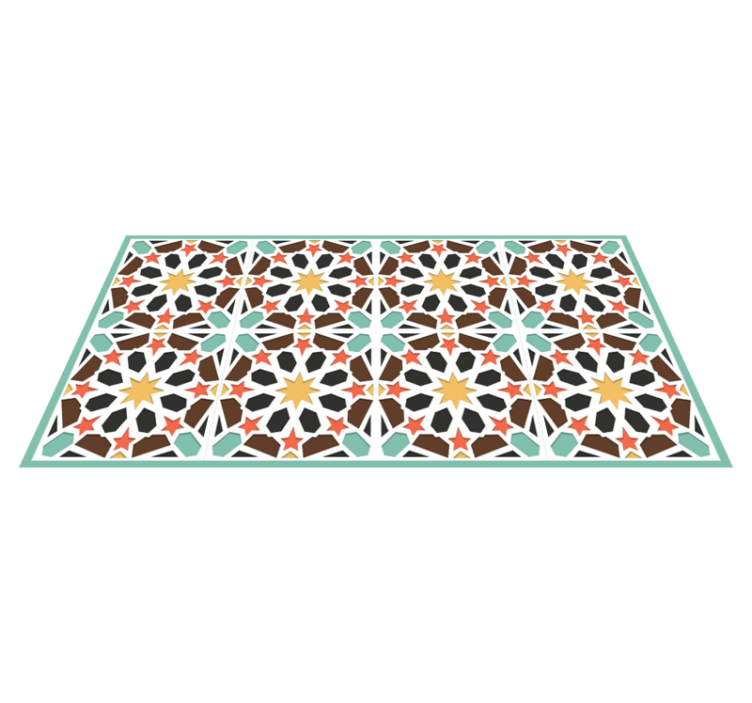 乙烯基地毯色彩斑斓的星空瓷砖 - TenStickers